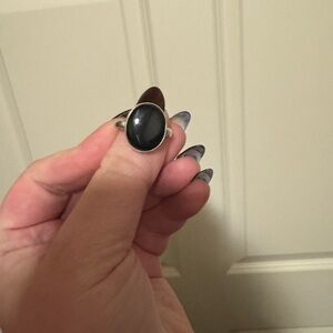 Elegant Black Stone Ring